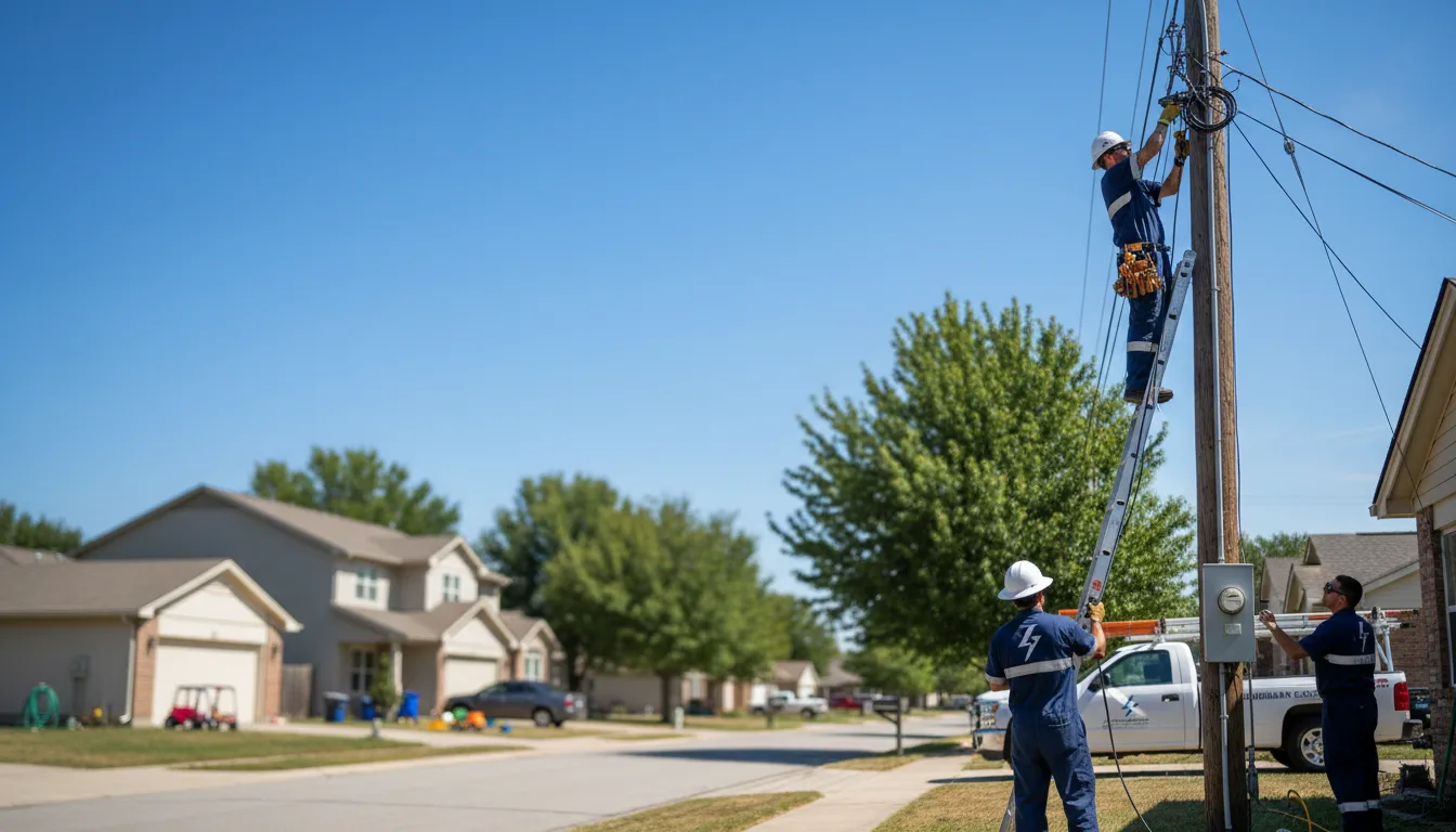 Residential electrician providing installation services in Mills, WY